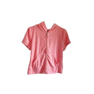 Juicy Couture Pink Short Sleeve Hoodie 2-Piece Set